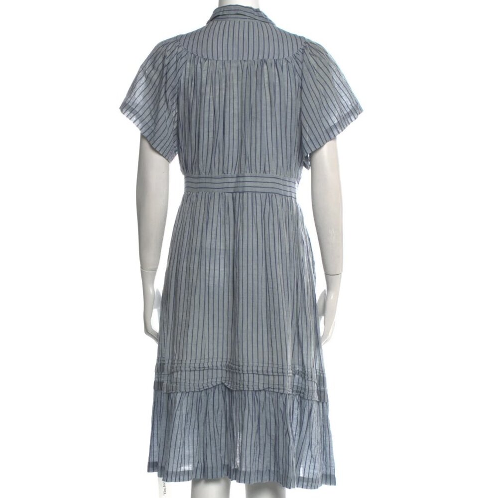 Matta Striped Midi Dress Blue size Small - Picture 4 of 10
